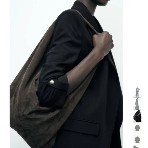 ZARA Blazer with Rolled Up Sleeves Black size M - Picture 8 of 8